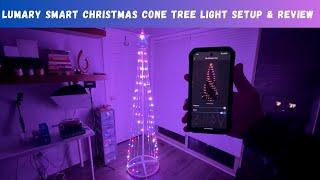 Lumary Smart Christmas Cone Tree Light Setup & Review