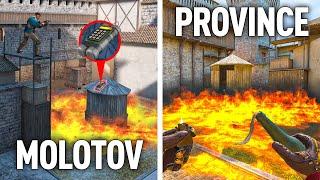 How to throw Grenades on PROVINCE map | Standoff 2: Smoke, Flash & Molotov Hacks