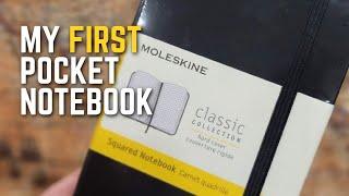 All about my very first pocket notebook, Moleskine daily flip-through.