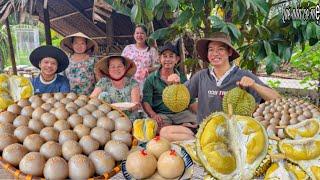 Bánh Ít Trần Sầu Riêng | Hương Vị Bánh Quê Miền Tây || Durian cake