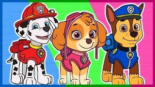 Мультик. Раскраска. Щенячий патруль. Учим цвета. PAW Patrol.