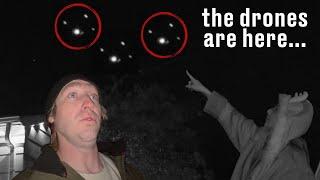 Tons Of UFO Like DRONES Flying Over Our House!