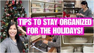 REDUCE STRESS & STAY ORGANIZED DURING THE HOLIDAYS! #homeorganization #organizing #organizationtips