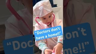 THE CUTEST doctor and nurse pretend play with daughter and daddy! #familyvlogs  #funny #kidfriendly