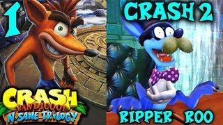 Crash Bandicoot N. Sane Trilogy - Crash Bandicoot 2 - Part 1 - Level 1-5 & Ripper Roo