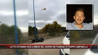 LUTTO CITTADINO OGGI A RIBERA NEL GIORNO DEI FUNERALI DI FILIPPO CAMPANELLA
