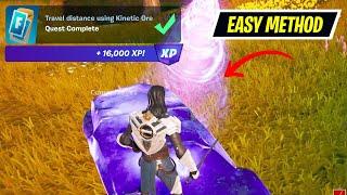 How to EASILY Travel distance using Kinetic Ore Fortnite