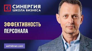 Эффективность персонала: Вебинар Александра Фридмана для Школы Бизнеса СИНЕРГИЯ