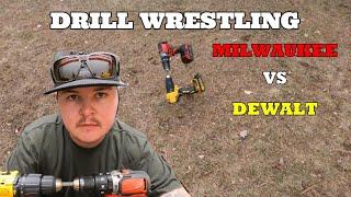 WRESTLING MY DRILLS UNTIL ONE EXPLODES (MILWAUKEE VS DEWALT)