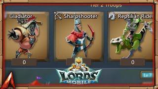 Training Troops Before Migration! Lords Mobile