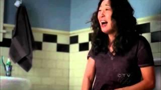 Grey's Anatomy 8x19: Christina & Owen Bathroom scene