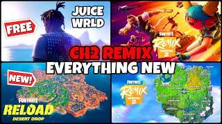 Fortnite Remix EVERYTHING NEW‼️ (FREE Juice Wrld Skin & Concert, HUGE Map Changes, BP News + MORE)