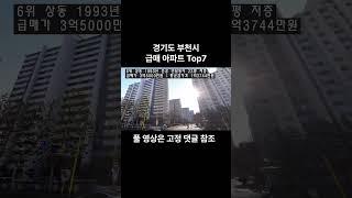 경기도 부천시 급매 아파트 Top7 ('25년 1월 7일 기준)