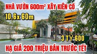 NHÀ VƯỜN NGHỈ DƯỠNG VEN BÌNH CHÁNH 600m2, Xe hơi ngủ trong sân, cách chợ tiện ích 1Km