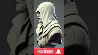 3D model bust of Assassin's Creed #3d #model #assassinscreed #art