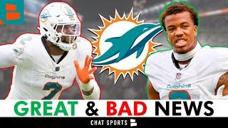 Miami Dolphins Get BAD & GOOD News After NFL Week 8