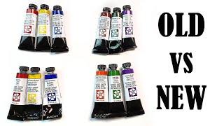 Daniel Smith Primary & Secondary Watercolors  - Comparing Old vs New Trio Sets!