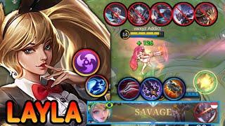 SAVAGE!!!!!Late Game Musuh Bisa Apa Didepan Layla ,,,Mobile Legends