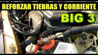 Como mejorar  tierras y corriente principal del auto (big 3)