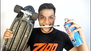 Painting on a Skateboard   #shorts