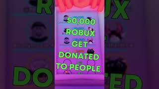 How Much ROBUX Does PLS DONATE Make? (TOO MUCH) #shorts