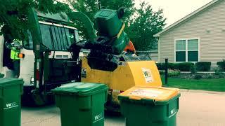 Waste Management Front Loader with Curotto Can