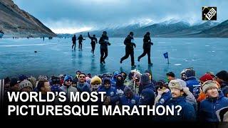 World’s most picturesque marathon? Ladakh hosts first frozen lake half marathon