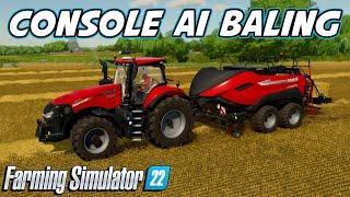 Let AI Bale For You On Console | Farming Simulator 22