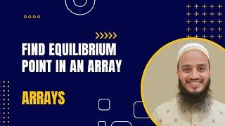 Find Equilibrium Point in an Array