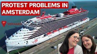 Virgin Voyages - Resilient Lady Day 2 - Amsterdam, Protestors and Gunbae