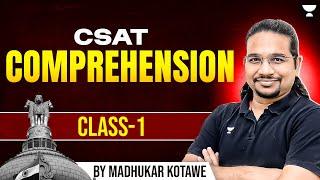 Free CSAT Comprehension for UPSC - Class 1 | By Madhukar Kotawe | CSAT Preparation for IAS Exam