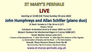 St Mary's Perivale LIVE: John Humphreys and Allan Schiller (piano duo)