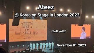  Ateez @ Korea on Stage in London  full set 4K - November 8ᵗʰ 2023 #korea_on_stage @ATEEZofficial