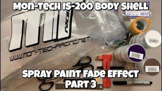 Mon-Tech IS-200 Schumacher Asphalt Un-Cut - RC Body Shell - Spray Paint Fade Effect Part 3