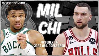 Milwaukee Bucks vs Chicago Bulls Full Game Highlights | Oct 14 | 2024-25 NBA Preseason