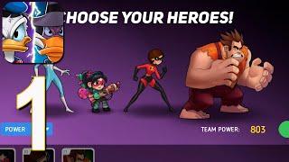 Disney Heroes: Battle Mode - Gameplay Walkthrough part 1(iOS, Android)