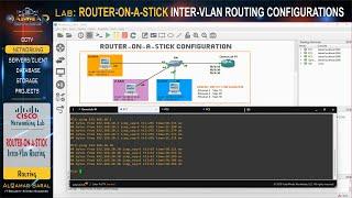 Routing Lab - CONFIGURE INTER-VLAN ROUTING USING ROUTER-ON-A-STICK