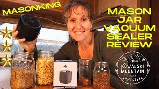 MasonKing "M1" Electric Mason Jar Vacuum Sealer Review | Honest Product Review