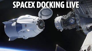 Live: NASA astronaut & Russian colleague arrive at International Space Station on SpaceX Dragon ship