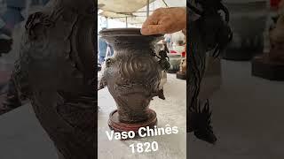 Vasco Chinês 1820  na feira Benedito Calixto  #chinese #antiques #chines #vasochines #antiguidade