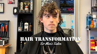 Men’s Mullet Style Haircut | Texture & Blow Out Style By Thomas Baca Barber