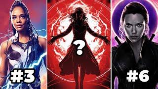 10 Most Powerful Female MCU Heroes - Strongest Female Characters Marvel