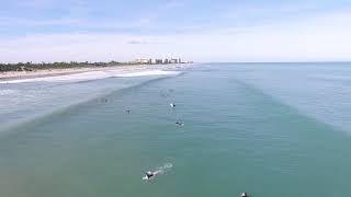 11-25-18 Indialantic Florida Surf at Paradise beach - Drone Footage