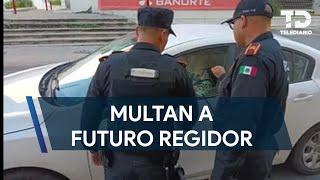 Multan a futuro regidor de Guadalupe tras conducir ebrio en Monterrey