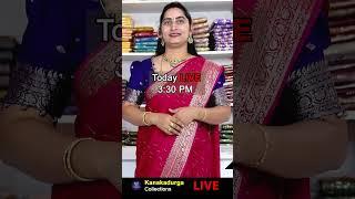 ToDay Pattu Saree Offer Sale |  #Kanakadurga Collections Is on LIVE #partywearsaree #viralshorts