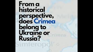 From a historical perspective, does Crimea belong to Ukraine or Russia?