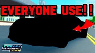 CARS THAT EVERYONE USE IN Car dealership tycoon!! | Mird CDT