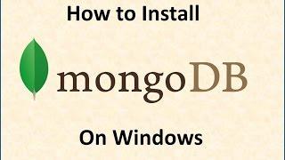 How to Install MongoDB Windows - by Kindson Munonye