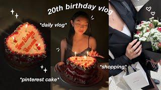 DAILY VLOG | 20th birthday vlog: grwm, pinterest cake, a day in the city & more 