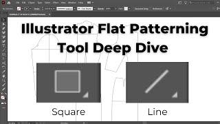 Illustrator Flat Patterning Tool - Square and Line Tools